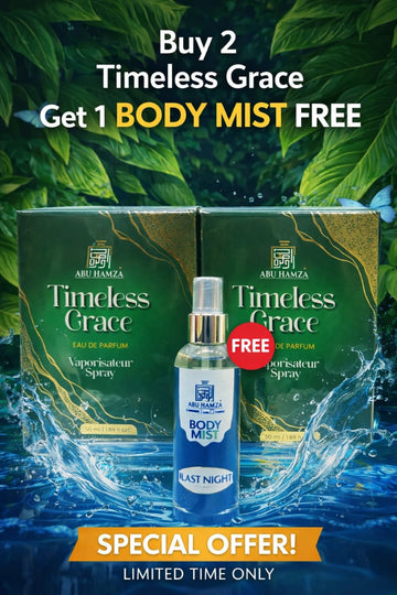 Timeless Grace Perfume Deal – Buy 2 & Get 1 Body Mist Spray FREE
